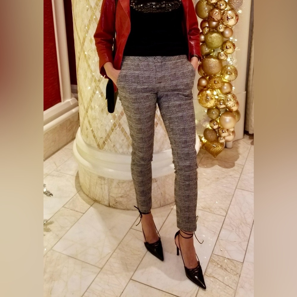 Liu Jo Plaid cigarette trousers. Excellent condition